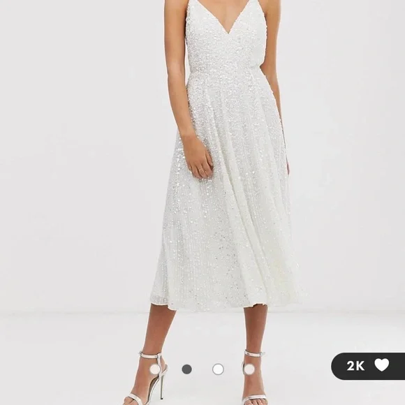 knee length dresses for ladies Rent ASOS EDITION Fine Lace Cami Maxi Dress With Drape Detail In Dark Blue